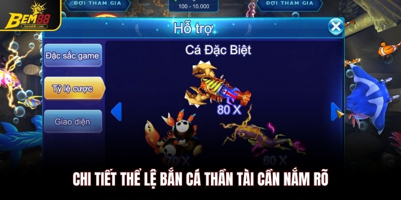 Chi tiết thể lệ bắn cá thần tài cần nắm rõ