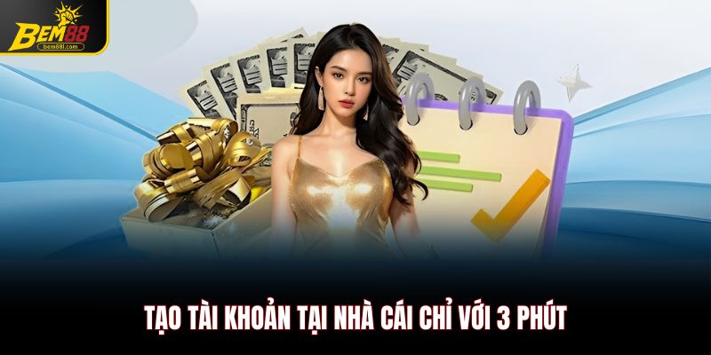 Tạo tài khoản tại nhà cái chỉ với 3 phút